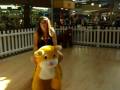 lauren riding the safri animlas