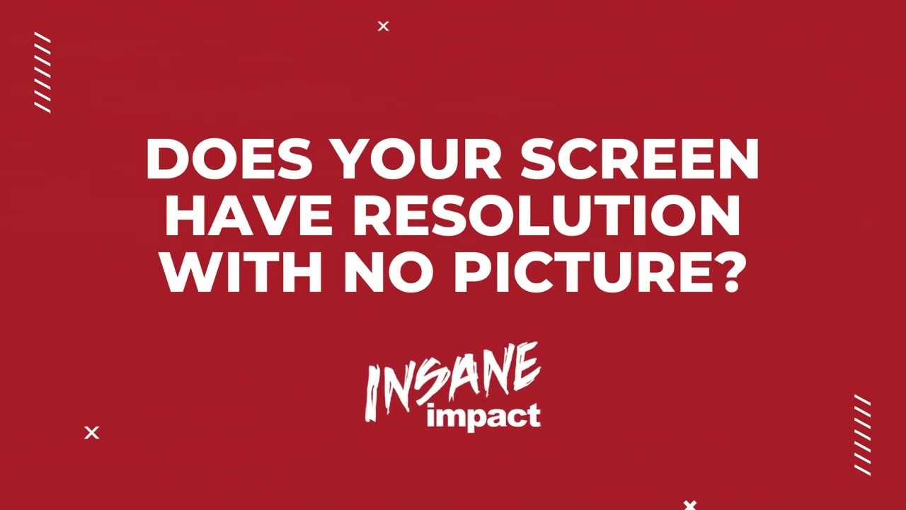 What to Do if Your Screen has Resolution with no Picture