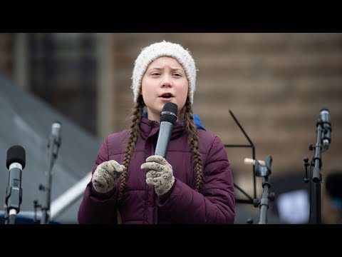 Hamburger Schüler demonstrieren mit Greta Thunberg