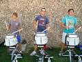 three 2009 Bluecoats snares playing Flam 1-2-3