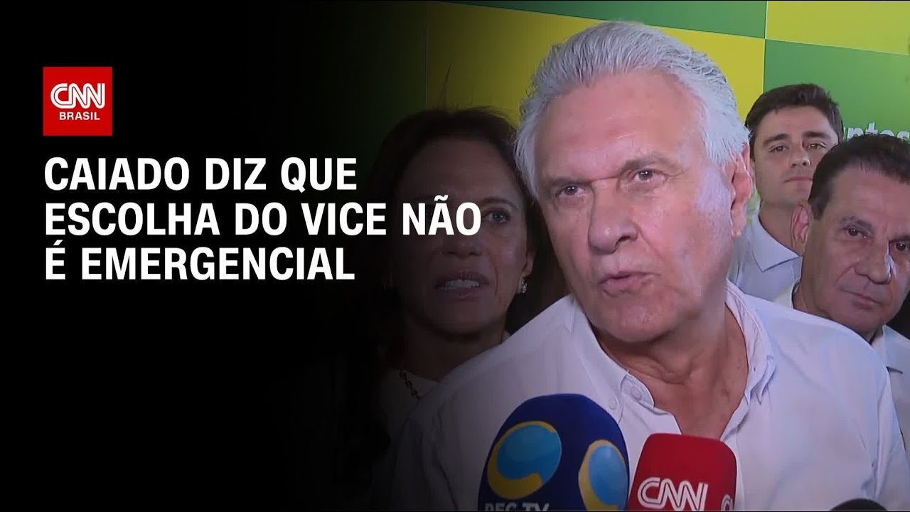 “Escolha de vice não é emergencial”, diz Caiado | AGORA CNN