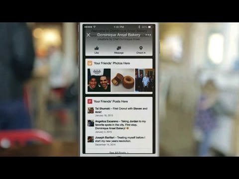 CNET Update - Facebook using beacons to show location 'tips'