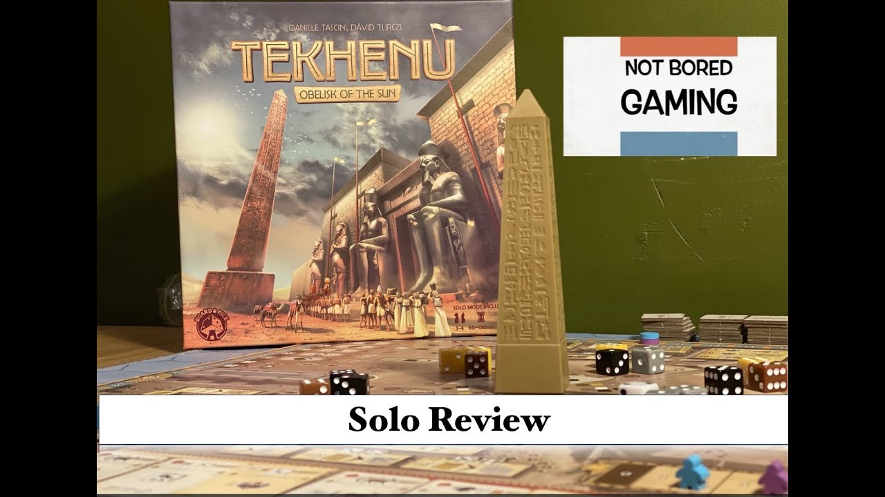 Tekhenu - Solo Review - Not Bored Gaming - Episode 25