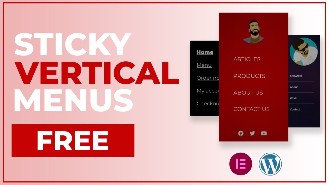 How to Create a sticky vertical menu on WordPress & Elementor FREE - ONLY FREE PLUGINS