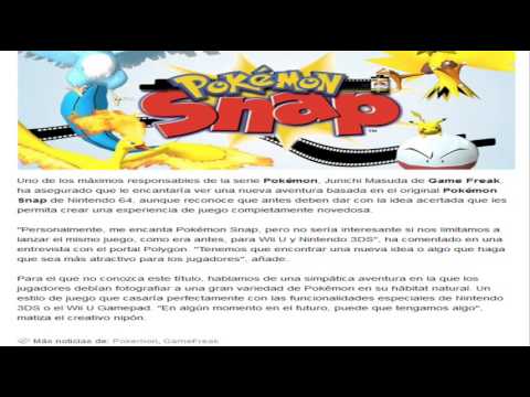how to get pokemon snap on wii u