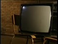 TV smash with sledgehammer