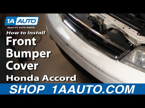 How To Install Replace Front Bumper Cover Honda Accord 94-97 1AAuto.com