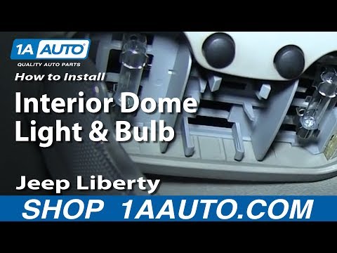 How To Install Replace Interior Dome Light and Bulb 2002-07 Jeep Liberty