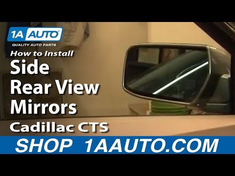 How To Install Replace Broken Side Rear View Mirror Cadillac CTS 03-07 1AAuto.com