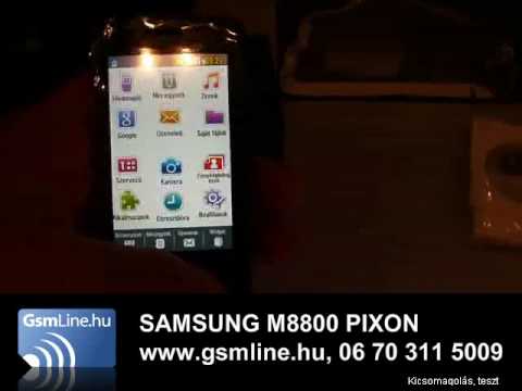 Samsung M8800 Pixon teszt vide�