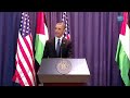 President Obama Holds a Press Conference with President Abbas of the Palestinian Authority 