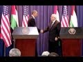 President Obama Holds a Press Conference with President Abbas of the Palestinian Authority