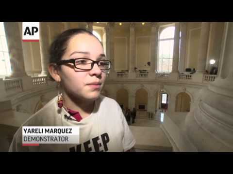 Children - Children whose parents are in danger of deportation demonstrated on Capitol Hill while visiting congressional offices. Through singing and chanting they aske...