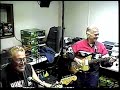 the fendermen play mule skinner blues. jim and phil meet at madhouse music in green bay for the first time in 45 years to have some fun!