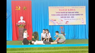 Trường Tiểu học Lý Thường Kiệt tổ Chức chương trình ngoại khóa tuyên truyền ATGT, phòng chống đuối nước và tai nạn thương tích