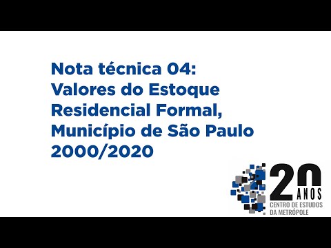 Embedded thumbnail for Notas Técnicas CEM: Valor do Estoque Residencial