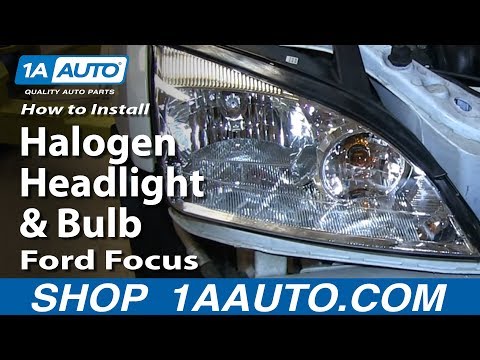 How To Install Replace Change Halogen Headlight and Bulb 2005-07 Ford Focus
