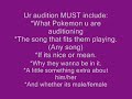 Fantasy's Next Top Pokemon (Need Auditions)