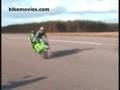 Kawasaki Ninja ZX9R and Suzuki GSX-R Stunt Wheelies Stoppies