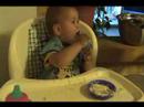 Boys eating dinner