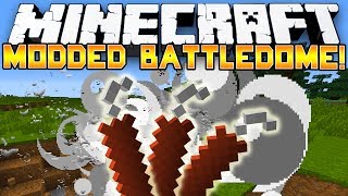 Minecraft Modded Battle Dome! - CREEPER HUNTERS! - (Balkon's Weapon Mod) - Part 1/2