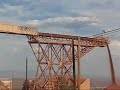 Copper ore coming off conveyer
