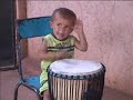 2 Year Old Djembe Drummer... 2 Year Old Djembe Drummer...