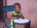 2 Year Old Djembe Drummer...