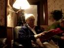 What is it! Papa opens a present! What is it! Papa opens a present!