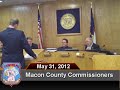 Macon County Commissioners 05-31-2012 (Budget Work Session III)
