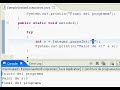 gestion de excepciones con try catch y throws