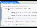 gestion de excepciones con try catch y throws