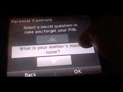 how to get rid of parental controls on dsi xl