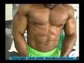 Bodybuilder Kevin Ofurum training pecs