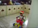 Joshith going to play school on his bicycle Joshith going to play school on his bicycle