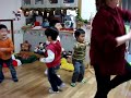 4 and 5 yr. old Japanese  Boys practice for Christmas