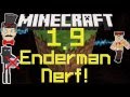 Minecraft 1.9 Update Latest ENDERMAN NERF, Lag Spike Fix & More!
