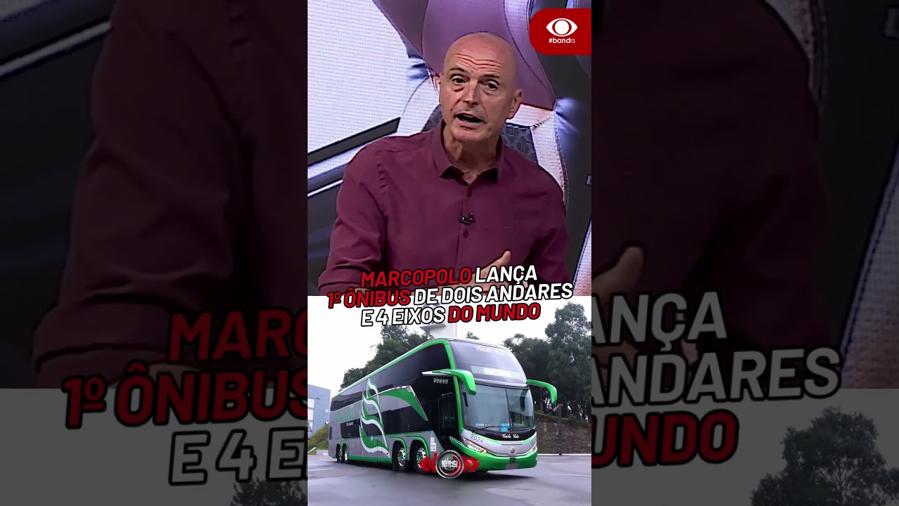 Marcopolo lança 1º ônibus de dois andares e 4 eixos do mundo #bandmotores #marcopolo #onibus