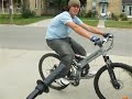 biking at my house