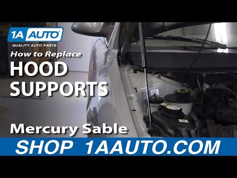 How To Install Replace Falling Weak Hood Supports Mercury Sable 00-05 1AAuto.com