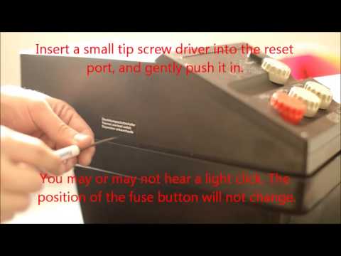 how to reset a fuse