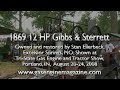 1869 12 hp gibbs & sterrett steam engine converted to gas with a bessemer cylinder; built and owned by stan ellerbeck, excelsior springs, mo; shown at 2008 tri-state gas engine and tractor show, portland, in gas engine magazine, www.gasenginemagazine.com, is your best source for stationary gas engine information on the web.