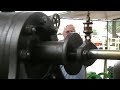 1869 12 hp gibbs & sterrett steam engine converted to gas with a bessemer cylinder; built and owned by stan ellerbeck, excelsior springs, mo; shown at 2008 tri-state gas engine and tractor show, portland, in gas engine magazine, www.gasenginemagazine.com, is your best source for stationary gas engine information on the web.