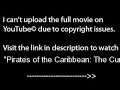 Pirates of the Caribbean: The Curse of the Black Pearl, PART 1 /9,WATCH full film/movie on