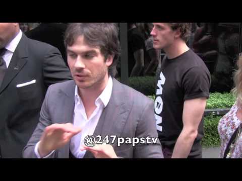 Ian - Ian Somerhalder star of the Vampire Diaries apologizes for dissing his fans.Ian signs exactly 1 autograph then grabs a young girl and kisses her.