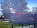Salida de los ReDiablos frente a Everton