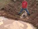 messing around while biking