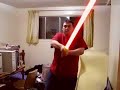 Eric Shows Off His New Lightsaber