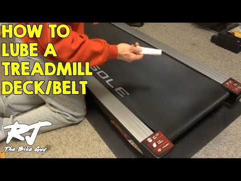 how to lube belt on treadmill