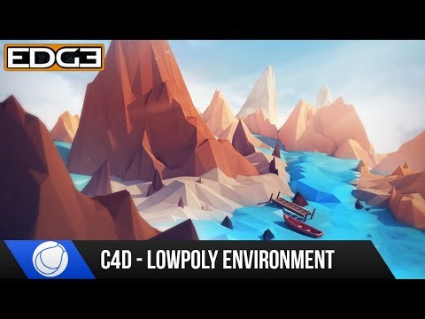 Cinema 4D Tutorial for Beginners - How to Create a Low Poly Environment